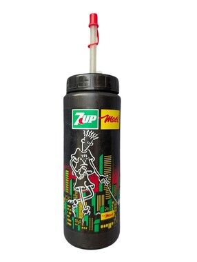 RARE 1985 Fido Dido 7UP Mac's Water Bottle - Very Hard To Find!